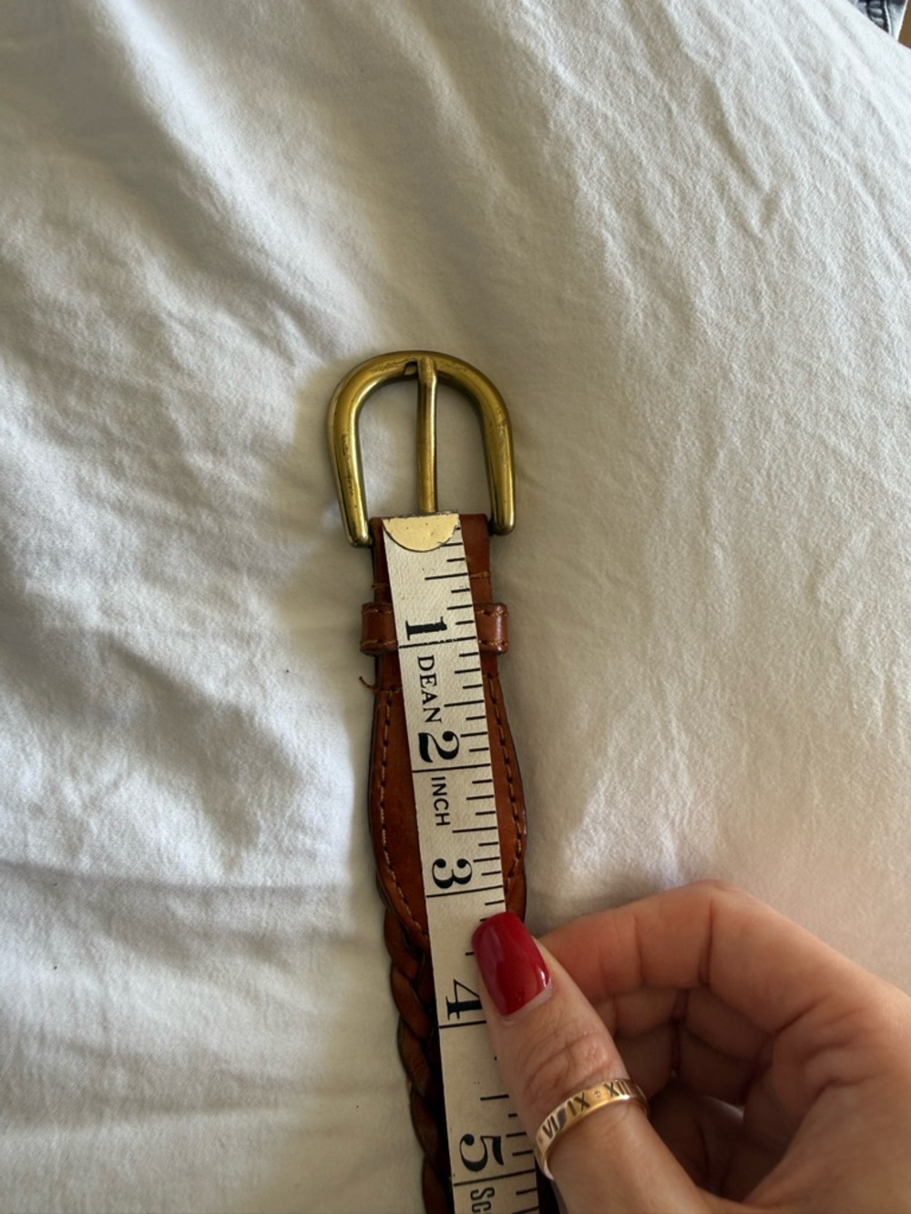 Christian Dior Vintage Braided Leather Belt - Tan and Brown - Picture 10 of 14
